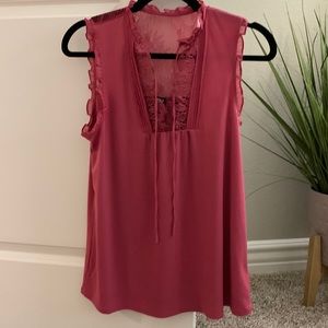 Express ruffle lace blouse, small